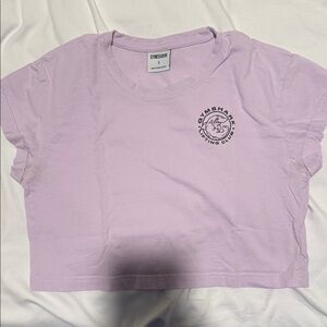 Gymshark Lavender Logo Crop Top